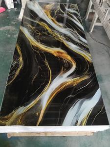 Hoja de mármol UV de PVC de nuevo diseño Panel de pared de mármol artificial fácil de instalar para decoración de interiores - Product Image 2