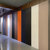 ภายใน3D พีวีซีร่องผนังไม้ระแนงหุ้มผนัง Slatwall สีที่แตกต่างกัน