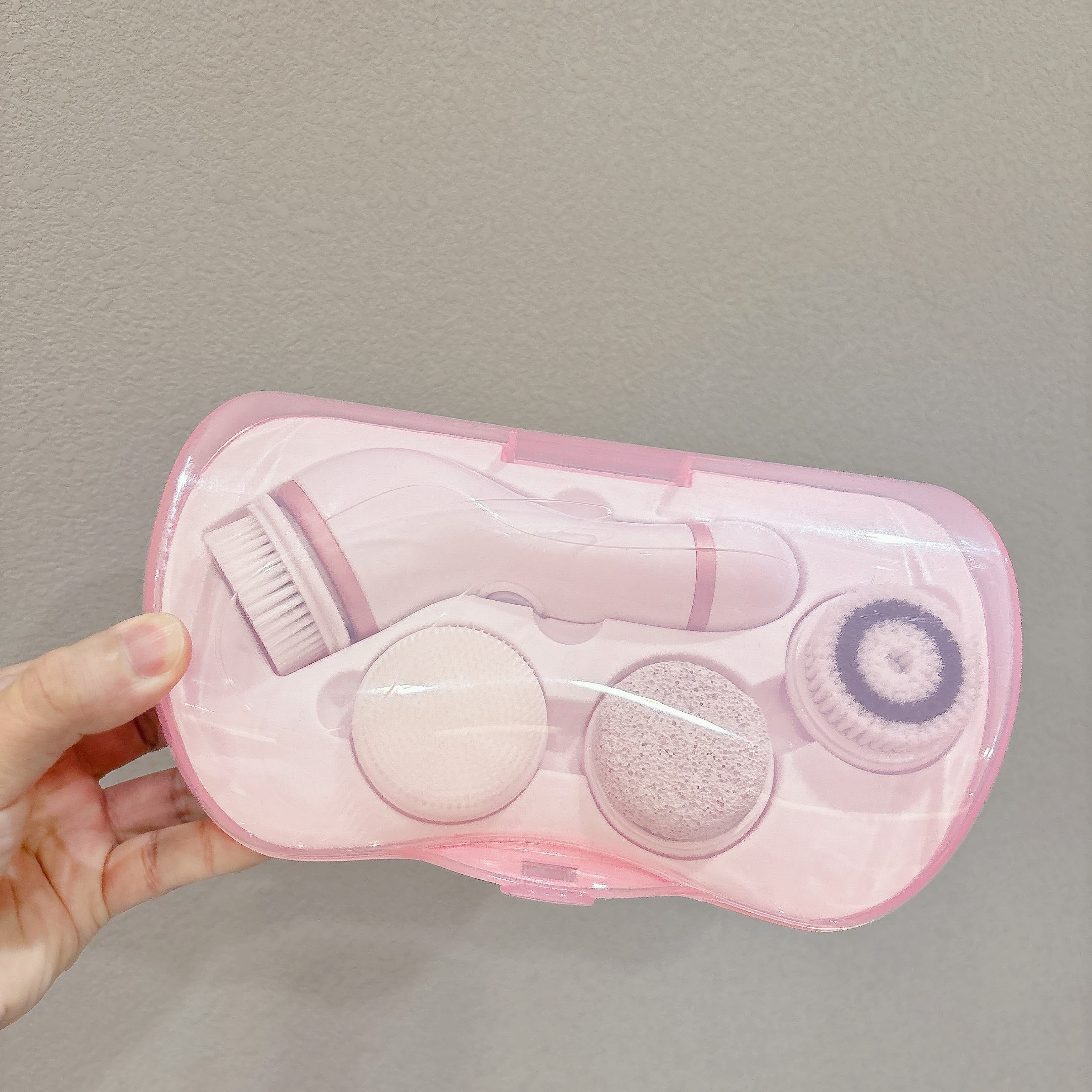 ORANGLES 4-in-1 Multifunctional Sonic Facial Cleansing Brush | Portable Travel Skin Scrubber for Blackhead & Blemish Removal – orangles Kuwait - elegant presentation - exhibiting components - Image 6 of 6 | ideal for home | Discount on 4-in-1 Multifunctional Sonic Facial Cleansing Brush | Portable Travel Skin Scrubber for Blackhead & Blemish Removal – orangles Kuwait Virginia | Free Shipping ORANGLES