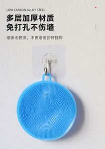 12 Ganchos Adhesivos Reutilizables, Colgadores <span class=keywords><strong>de</strong></span> <span class=keywords><strong>Pared</strong></span> Resistentes al Agua, Transparentes, para Baño y Cocina, para Ropa, Llaves y Toallas - Product Image 5