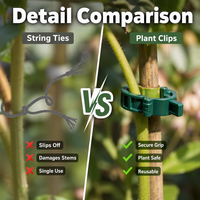 Outil de greffage réutilisable en plastique pour la protection des plantes grimpantes, clips de jardinage pour concombres, poivrons, tomates, légumes, support de plantes