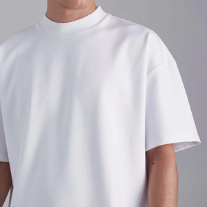 255 280 GSM Luxury Oversized Men's Essential Boxy Fit <span class=keywords><strong>Camiseta</strong></span> 100% algodón Impresión personalizada Heavyweight 100% Cotton <span class=keywords><strong>Camiseta</strong></span> para <span class=keywords><strong>hombre</strong></span> - Product Image 3