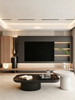 Kabinet TV Universal Berbahan Aluminium dengan Fleksibilitas Ukuran yang Dapat Disesuaikan, Permukaan Tahan Air IPX4 & Anti Karat untuk Vila Modern