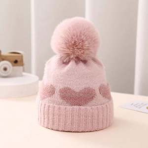 Gorro de Invierno para Bebés, Gorro de Punto con Pompón, Moda 2023, Unisex, Liso, para Niños de 0 a 12 Meses, Gorro Deportivo, Turbante, Moda WH - Product Image 4