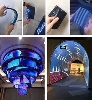 Module LED flexible haute définition 240 mm * 120 mm P2.5, panneau LED souple pour usage intérieur, HDR10, Adobe RGB 98%