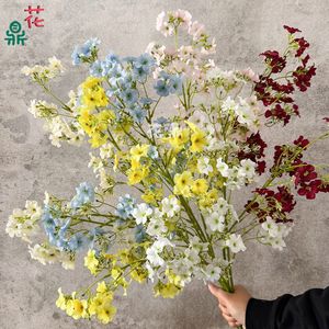 Bouquet de fleurs artificielles mixtes en soie, décoration de mariage, style luxueux - Product Image 1