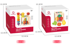 Cubo de actividades de dibujos animados para niños, juguete educativo sensorial para bebés, juego de clasificación de formas para niños pequeños - Product Image 6
