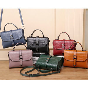 Luxury <strong>Croc</strong>-Embossed Leather Tote - Premium Structured Handbag with Top Handle &amp; Adjustable Shoulder <strong>Strap</strong> - Product Image 4