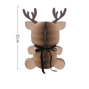 Ideas <span class=keywords><strong>de</strong></span> Regalo 2026: Adorables Adornos Navideños <span class=keywords><strong>de</strong></span> Papel con Forma <span class=keywords><strong>de</strong></span> Ciervo, Decoración Festiva para el Hogar, Adornos <span class=keywords><strong>de</strong></span> Mesa - Product Image 3