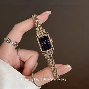 Reloj de Mujer de Alta Gama, Estilo Artístico Retro, Movimiento de Cuarzo, Rectangular, Exquisito, Ligero y de Lujo - Product Image 3