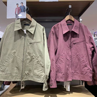 Manteau Detroit Unisex 2025 Spring Collection Manteau Réversible avec Fermeture Éclair 3D Brodé Lapin Vintage Street Hip Hop Style XS Taille