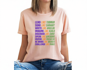 T-shirt icona femminista da donna a maniche corte girocollo 100% cotone vestibilità ampia casual primavera estate con stampa a lettere - Product Image 1