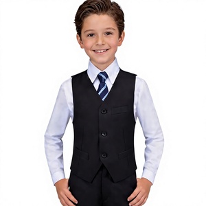 <span class=keywords><strong>Traje</strong></span> formal para niños Visaccy, <span class=keywords><strong>traje</strong></span> de esmoquin ajustado <span class=keywords><strong>con</strong></span> cierre de cremallera y cuentas, <span class=keywords><strong>traje</strong></span> de portador de anillos, ropa de vestir <span class=keywords><strong>con</strong></span> cintura ajustable - Product Image 1