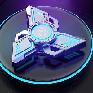 Spinner à main roulement muet R188 Noctilucent Senior Gyro soulagement du Stress jouet pour adultes cadeaux lumineux Fidget Spinners alliage métallique - Product Image 4