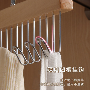 Solid Wood Multi Functional Clothes Hanger 8 12 Hooks Clothing Organizer For <b>Wardrobe</b> Storage - Product Image 2
