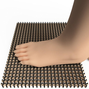 Alfombrilla Sadhu de acupresión, tablero de masaje de pies cortado con láser, alfombrilla de masaje de pies de reflexología automática, tablero Sadhu de madera - Product Image 2