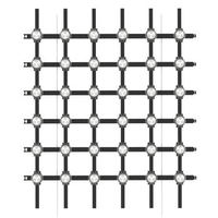 P31.25 RGBW couleur Flexible Transparent Pixel maille de diode électroluminescente extérieur bâtiment façade vidéo mur maille