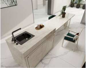 Piastrelle in pietra sinterizzata Taj Mahal di alta qualità per cucina e tavolo da pranzo - Product Image 4