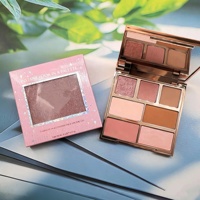 Palette de maquillage multi-usages 7 teintes : fards à paupières mats et micro-iridescents, blush, bronzer, contour et illuminateur pour un maquillage quotidien neutre