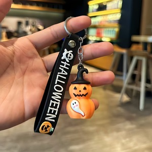 Porte-clés fantôme 3D en alliage PVC personnalisé pour Halloween, lanterne citrouille mignonne, durable, idéal pour cadeau promotionnel ou souvenir - Product Image 4