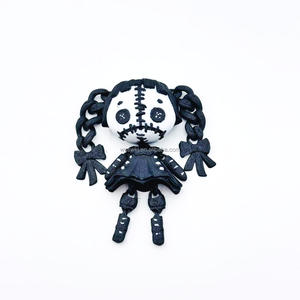 Nouvelle série de poupées d'<span class=keywords><strong>horreur</strong></span> en plastique imprimées en 3D OEM - Petite sorcière d'Halloween, modèle de jouet non toxique à l'échelle 1:12, cadeau pour enfants - Product Image 1