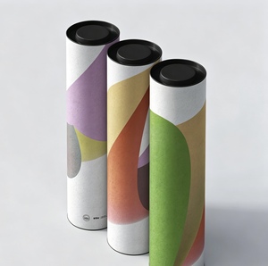 Tubo de Cartón Impreso Personalizado, Tubo de Cartón Resistente para Pósteres, Pergaminos, Arte, Almacenamiento de Papelería - Product Image 1