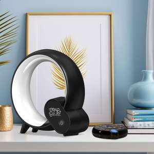 Creative Sunrise Sveglia Luce di Svegliamento Luce di lettura per comodino Ristorante Hotel Smart Orologio da tavolo per i viaggi in ufficio - Product Image 1