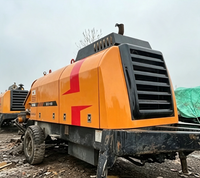 Pompe à béton électrique mini HBT6006A-5 de marque supérieure, 70 m³/h, haute pression pour la construction
