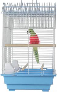 Vente en gros de petites cages à oiseaux colorées <span class=keywords><strong>Cage</strong></span> à <span class=keywords><strong>triple</strong></span> toit pour perroquet calopsitte pour la reproduction - Product Image 6