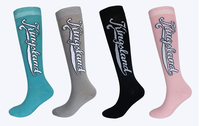 Offre Spéciale femmes sport équitation chaussettes coton pur personnalisé coloré longue équestre chaussettes