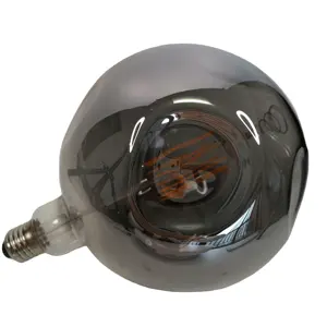 Smoke Glass Dimmable Large vintage bulbs Edison 6W G180 E27 LED Filament vintage light bulb