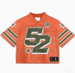 <span class=keywords><strong>Maillot</strong></span> de football américain streetwear 100% polyester, lavage vintage et coupe ample, vêtements hip-hop tendance avec graphismes personnalisés - Product Image 1