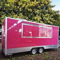 Remorque remorquable de concession entièrement équipée de camion de nourriture certifié par DOT d'acier inoxydable personnalisable pour la crème glacée
