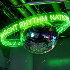 Miễn Phí Thiết Kế Trần Vòng Tròn Vòng <span class=keywords><strong>LED</strong></span> Neon Biển Hiệu Đảng Kinh Doanh Trong Nhà Vòng Tròn Neon Ánh Sáng Tùy Chỉnh Neon Dấu Hiệu - Product Image 5