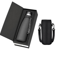 Bouteille de sport isotherme personnalisée OEM avec logo, 500 ml, double paroi, acier inoxydable 304, sans BPA, étanche, pour voyage, chaud/froid 24h
