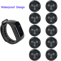 Système d'Appel Serveur Sans Fil Étanche Montre IPX7 Bouton d'Appel IP55 pour Bar Restaurant Magasin Retekess TD032 TD112