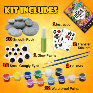 Kit per Dipingere Rocce Fluorescenti, Arte e Artigianato per Bambini - Product Image 2