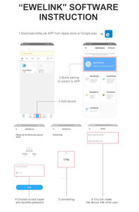 Disjoncteur intelligent WiFi 110-220V en plastique pour usage industriel, avec relais temporisé et contrôle Ewelink - DIY GO pour la maison - Product Image 6