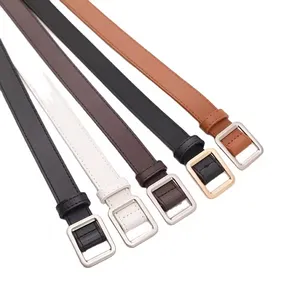 Manufacturers Hot Selling Thin Belt Women's Skirt Leather Belt Women's Simple Matching Decorative Dress Belt