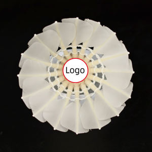 Volante de Bádminton DunRun <span class=keywords><strong>DR</strong></span>-10 Profesional de Segunda Calidad, Pluma de Ganso Enderezada, Alta Durabilidad, Venta al por Mayor de Fábrica - Product Image 1