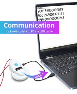 Xách tay cầm tay RF kiểm soát đầu đọc thẻ 134.2kHz RFID fdx-b động vật Đầu đọc chip - Product Image 6