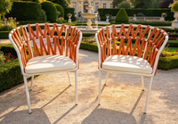 Sièges temporaires, Fauteuil de balcon, Canapé en corde tressée, Design moderne et épuré, Chaise d'extérieur, Chaise de salle à manger en corde