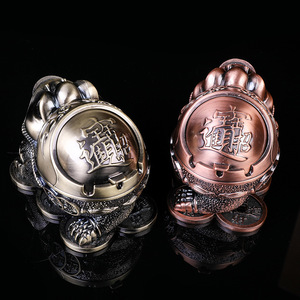 <span class=keywords><strong>Cendrier</strong></span> décoratif vintage créatif en forme de <span class=keywords><strong>grenouille</strong></span> porte-bonheur avec couvercle, idéal pour salon, service à thé, cadeau en gros - Product Image 2