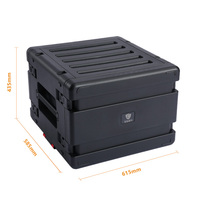 Valise de transport moulée par injection 8UL à roulettes avec poignée télescopique antichoc pour équipement de communication audio