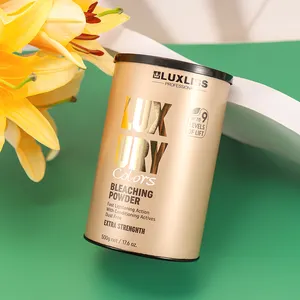 LUXLISS Atacado 9 Níveis Rápido Bleach Cabelo Amônia Livre Branqueamento Do Cabelo Em Pó e Desenvolvedor Profissional Para O Uso Do Salão