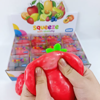 Jouet à presser en forme de fraise, blocs de construction, jouet sensoriel en caoutchouc souple TPR, jouet anti-stress pour enfants, cadeau.