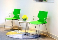 Table basse en métal et bois pour hôpital, appartement, bar domestique - Durable, facile à assembler, mobilier contemporain pour salon