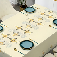 Nappe de table blanche en PVC style chemin de table, imperméable et résistante à l'huile, résistante à la chaleur, pour la décoration de la maison, les mariages et les hôtels