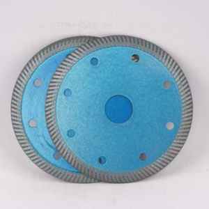 Disque de coupe de 5 pouces pour lame de scie Hi-Saw, avec bord en maille de turbine A125mm, pour le meulage des carreaux de céramique et du granit - Product Image 4