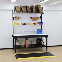 Station d'emballage modulaire Detall avec rails de rangement et accessoires, garantie de 3 ans